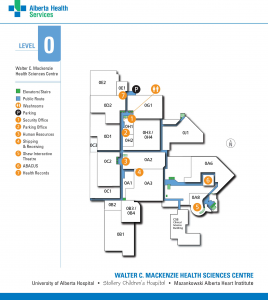 Map of The Stollery Children’s Hospital - Neurosurgery Kids Fund