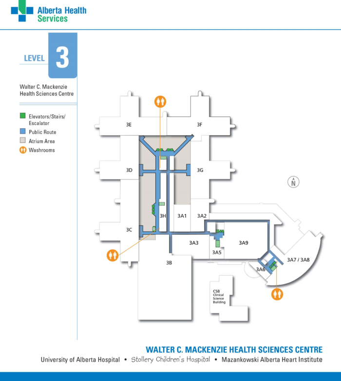 Map of The Stollery Children’s Hospital - Neurosurgery Kids Fund