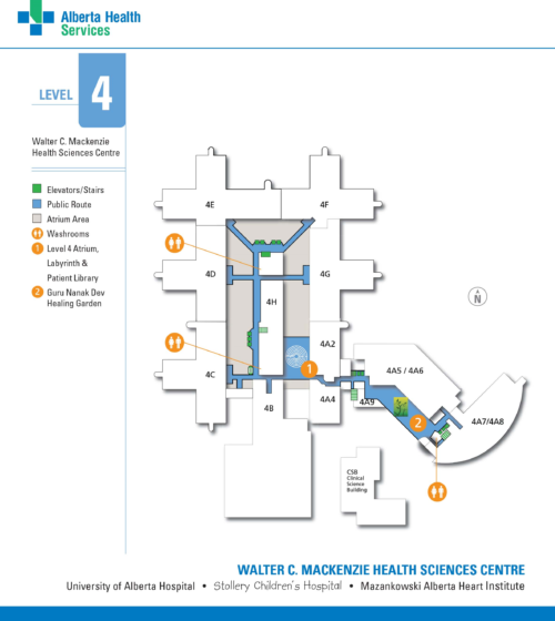 Map of The Stollery Children’s Hospital - Neurosurgery Kids Fund