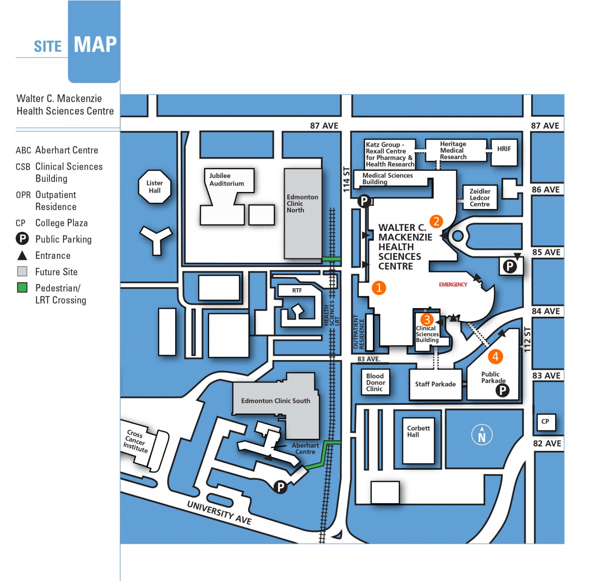 Map of The Stollery Children’s Hospital - Neurosurgery Kids Fund